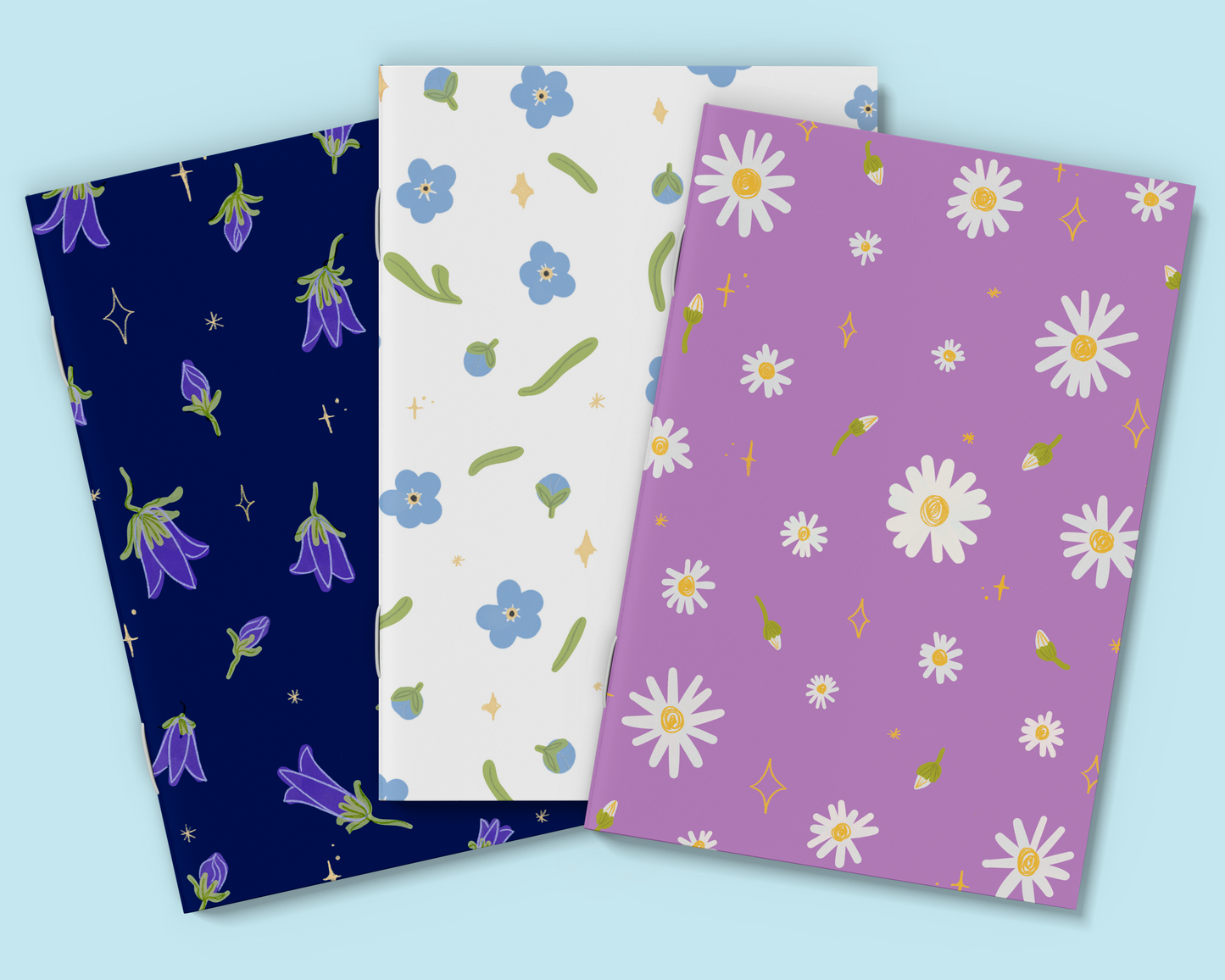 Spring Flowers A6 Notebooks